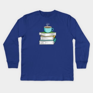 Books And Coffee Kids Long Sleeve T-Shirt